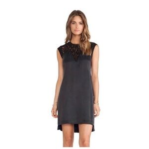 Rebecca Taylor black and blue dress size 8